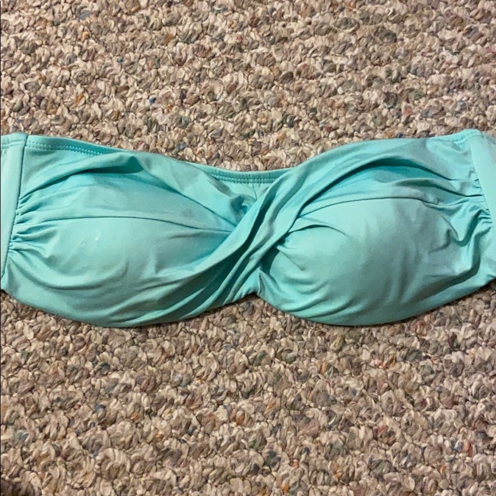 Blue bikini top